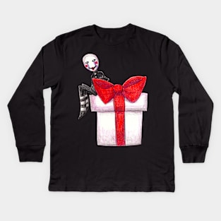 Puppet Gives Gifts Kids Long Sleeve T-Shirt